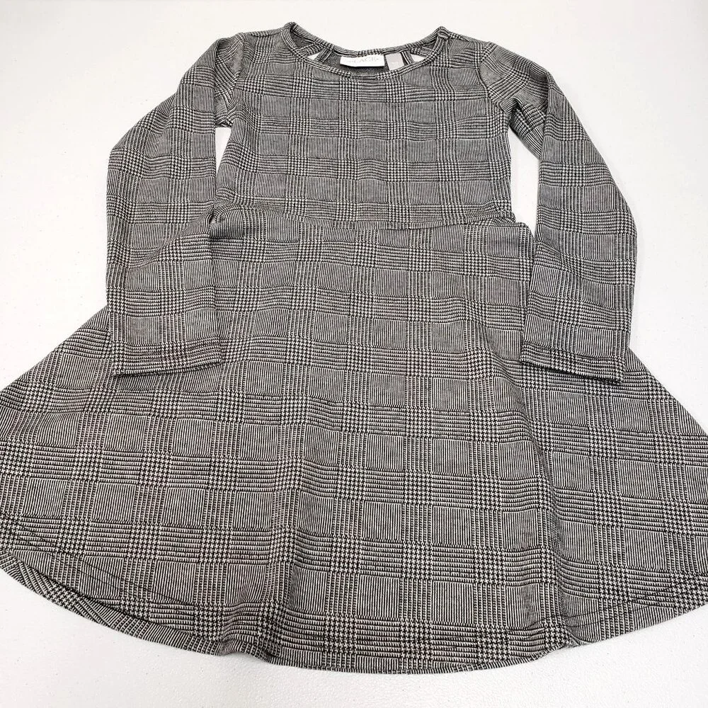 Children's Place Girls Plaid Long Sleeve Dress Size Small 5/6 - Picture 9 of 10